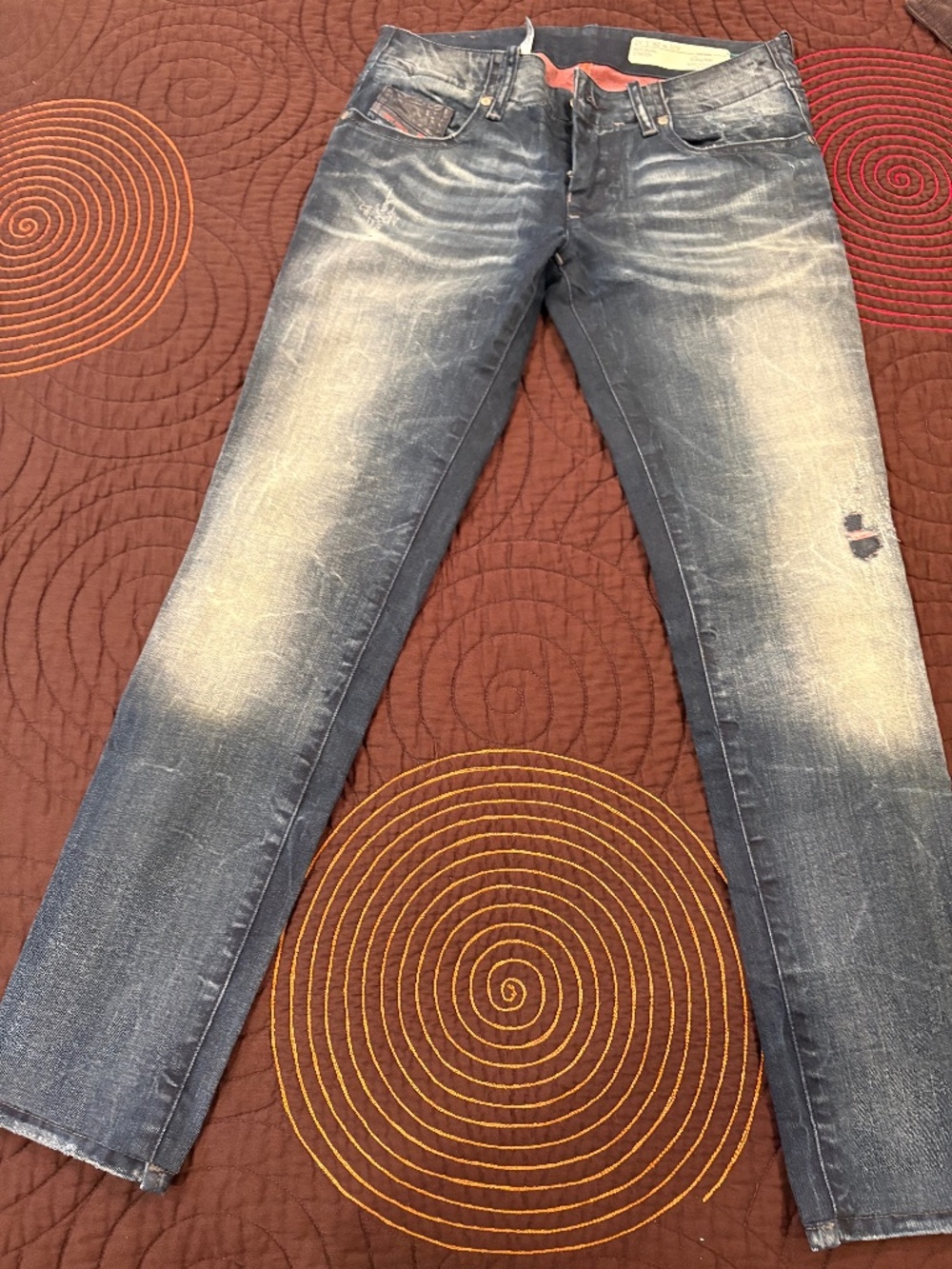 Diesel grupee super slim skinny jeans made in Italy  26/30